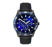 Sekonda Midnight - Reloj de Cuarzo para Hombre (44 mm, con Pantalla analógica), Blue, Black, Correa