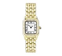 Sekonda Monica - Reloj de cuarzo para mujer, 20 mm, color blanco, con números romanos, pantalla analógica y correa de aleación, All Sparkle Gold