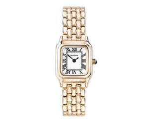 Sekonda Monica - Reloj de Cuarzo para Mujer con números Romanos analógicos y Correa de aleación, 20 mm, Color Blanco, Oro Rosa, Pulsera