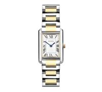 Sekonda Reloj Colette clásico para mujer de 22 mm con pulsera y esfera blanca, Blanco, bicolor