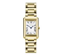 Sekonda Reloj Colette clásico para mujer de 22 mm con pulsera y esfera blanca, Blanco, dorado