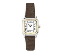 Sekonda Reloj Cuarzo Mujer 23.00mm con dial Analógico Blanco y Correa de Pulsera de Cuero Marrón 40294