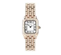 Sekonda Classic Monica - Reloj de cuarzo para mujer, 22 mm, color blanco, con pantalla analógica y correa de aleación, oro rosa, clásico vintage