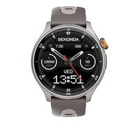 Sekonda Reloj inteligente Active Pro GPS de 47 mm en plata con correa de silicona gris