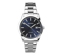 Sekonda Taylor - Reloj analógico para Hombre, Esfera 41 mm | Resistente al agua hasta 50 metros, vidrio mineral, cierre de seguridad de doble bloqueo, esfera solar, pantalla de fecha
