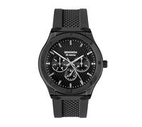 Sekonda Titan 30234 - Reloj para Hombre, Cuarzo, 42 mm, Pantalla día/Fecha y Correa Negra de Silicona