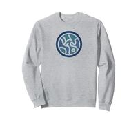 Sel Símbolo Elantris Blue Soulstamp Sudadera, Unisex para Adultos, Gris Jaspeado, XL