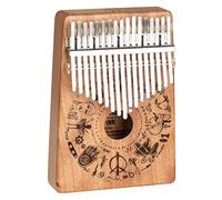 Sela Art Series Kalimba 17 Free Spirit Piano Instrumento con 17 lengüetas de metal de alta calidad para principiantes y sonidos exóticos avanzados en C-Dur, SE252