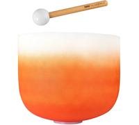 Sela Crystal Chakra Cuenco cantor de cristal 13" Orange