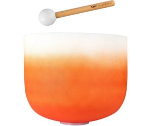 Sela Crystal Chakra Cuenco cantor de cristal 13" Orange