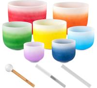 Sela Crystal Chakra Set 7 pcs Juego de cuencos de cristal Multi