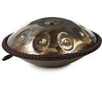 Sela Journey G - Pan de mano corto en tamaño de viaje, calidad prémium, instrumento de percusión de acero inoxidable, incluye funda acolchada, Pantam SE 218 de acero inoxidable espejo dorado