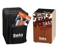 Sela SE 133 EN - Cajón con mochila, cajón pad y método de cajón en inglés y CD/DVD, multicolor