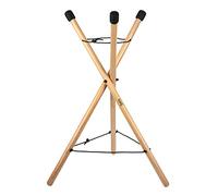 Sela SE 198 Handpan Stand, soporte de percusión, plegable, madera de haya, regulable en altura