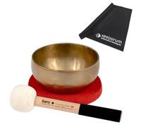 Sela SE 260 Harmony Singing Bowl - Cuenco tibetano (12 cm, incluye baqueta, bolsa de algodón, anillo de fieltro y gamuza de microfibra)