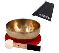 Sela SE 264 Harmony Singing Bowl - Cuenco tibetano (22 cm, incluye mazo, bolsa de algodón, anillo de fieltro y gamuza de microfibra)