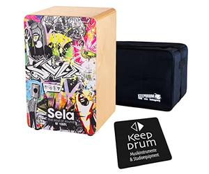 Sela SE174 Art Series Urban - Cajón de Percusión y Musica (incluye funda y almohada)