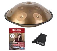 Sela SEHP201 Harmony Handpan D-Kurd Acero inoxidable con libro de texto y paño