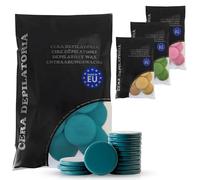 SELAS Cera Depilatoria Discos 1kg AZUL | Pastillas de Cera Caliente Depilatoria sin Bandas, Depilación Corporal y Facial, Apta para Pieles Sensibles, Método Brasileño, Acabado Profesional