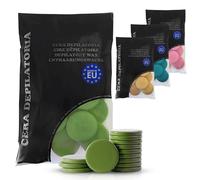 SELAS Cera Depilatoria Discos 1kg VERDE | Pastillas de Cera Caliente Depilatoria sin Bandas, Depilación Corporal y Facial, Apta para Pieles Sensibles, Método Brasileño, Prof. Con aceite de Aloe Vera.