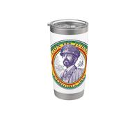 Selassie Emperor Portrait Classic Postage Stamp Ethiopian Vaso térmico de acero inoxidable de doble pared