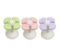 Selbstklebende Kabelclips - 7 cm TPE + PP Organizer, niedlich dekorativ, stark haftend, kompakt praktisch | blumenförmige Kabelhalter für USB Computer Telefon Ladegeräte Schreibtisch Wand Nachttisch B