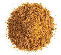 Selección de especias indias orgánicas imprescindibles - Principales especias de la cocina india - Anís estrellado, nuez moscada, canela, cúrcuma, albahaca morada