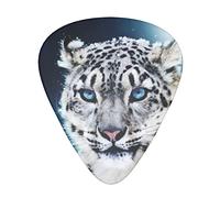 Selección de guitarrasBlue eyed snow leopard Advanced guitar pick 12 pieces Three thicknesses for bass,electric guitar,acoustic guitar bag