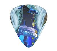 Selección de guitarrasBlue Marine Life Advanced guitar pick 12 pieces Three thicknesses for bass,electric guitar,acoustic guitar bag