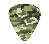 Selección de guitarrasCamo Green Advanced guitar pick 12 pieces Three thicknesses for bass,electric guitar,acoustic guitar bag