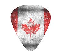 Selección de guitarrasCanada Flag Advanced guitar pick 12 pieces Three thicknesses for bass,electric guitar,acoustic guitar bag
