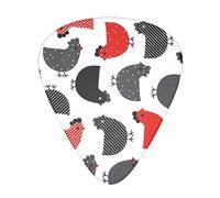 Selección de guitarrasCreative Cartoon Chicken Advanced guitar pick 12 pieces Three thicknesses for bass,electric guitar,acoustic guitar bag