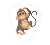 Selección de guitarrascute monkey Advanced guitar pick 12 pieces Three thicknesses for bass,electric guitar,acoustic guitar bag