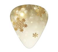 Selección de guitarrasGold silk christmas Advanced guitar pick 12 pieces Three thicknesses for bass,electric guitar,acoustic guitar bag