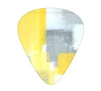Selección de guitarrasGrey And Yellow Abstract Art Painting Guitar Picks Guitar Picks For Acoustic Guitar, Guitar,Bass Guitar For Men Women Professional Guitarist,Musicians And Beginner.