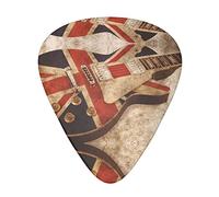 Selección de guitarrasGuitar British Flag Advanced guitar pick 12 pieces Three thicknesses for bass,electric guitar,acoustic guitar bag