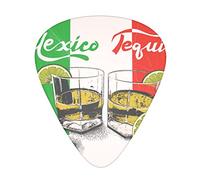 Selección de guitarrasmexico flag and tequila Advanced guitar pick 12 pieces Three thicknesses for bass,electric guitar,acoustic guitar bag