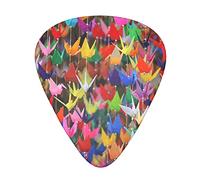 Selección de guitarrasOrigami Paper Cranes 3 Different Thickness Abstract Art Colorful Celluloid Guitar Pick Plectrums For Bass,Guitar Players,Acoustic Guitars Includes 0.46mm,0.71mm,0.96mm