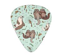 Selección de guitarrasOtters Advanced guitar pick 12 pieces Three thicknesses for bass,electric guitar,acoustic guitar bag