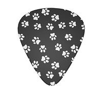 Selección de guitarrasPaw Print Advanced guitar pick 12 pieces Three thicknesses for bass,electric guitar,acoustic guitar bag