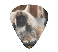 Selección de guitarrasPekingese Dog Advanced guitar pick 12 pieces Three thicknesses for bass,electric guitar,acoustic guitar bag