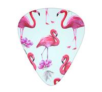 Selección de guitarrasPink Flamingos Advanced guitar pick 12 pieces Three thicknesses for bass,electric guitar,acoustic guitar bag