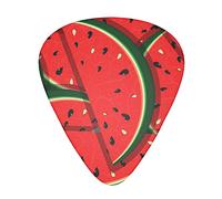 Selección de guitarrasRed Watermelon Advanced guitar pick 12 pieces Three thicknesses for bass,electric guitar,acoustic guitar bag