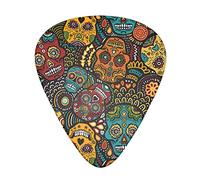 Selección de guitarrasSugar Skull Print Guitar Picks - Guitar Accessories - Guitar Picks For Acoustic Guitar,Electric Guitar,Bass Guitar For Men Women Professional Guitarist,Musicians And Beginner.