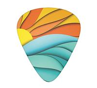 Selección de guitarrasSunset And Sunrise With Ocean Sea Guitar Picks Guitar Picks For Acoustic Guitar, Guitar,Bass Guitar For Men Women Professional Guitarist,Musicians And Beginner.
