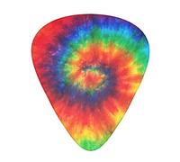Selección de guitarrastie dye rainbow Advanced guitar pick 12 pieces Three thicknesses for bass,electric guitar,acoustic guitar bag