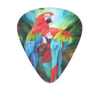 Selección de guitarrasTwo Colored Parrots Advanced guitar pick 12 pieces Three thicknesses for bass,electric guitar,acoustic guitar bag