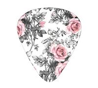 Selección de guitarrasWhite Floral Rose Guitar Picks - Guitar Accessories - Guitar Picks For Acoustic Guitar,Electric Guitar,Bass Guitar For Men Women Professional Guitarist,Musicians And Beginner.