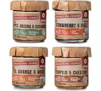 Selección de Mermeladas - Sabores Únicos: Calabaza y Castaña, Higo Naranja y Anís, Fresa y Guindilla, Manzana Pasas y Canela. Perfectas para Acompañar Quesos - Pack de 4 x 180g.