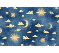 Selección de papelería Varzi desde 1956 tasotti papel fantasía sol y luna formato 100x70